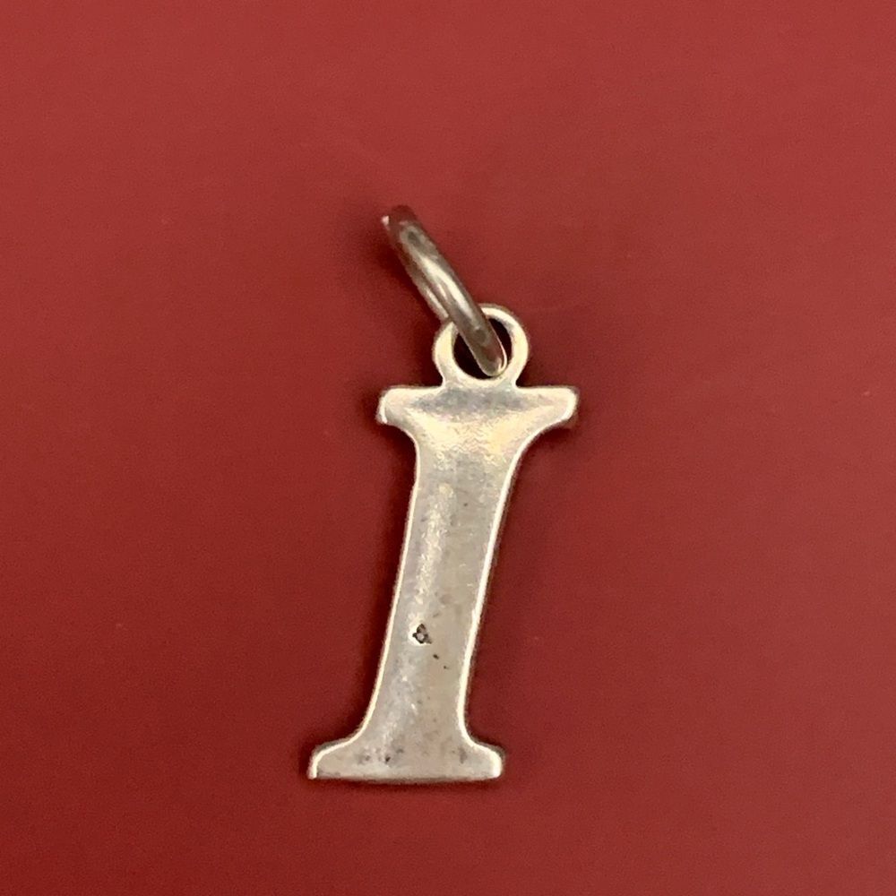 .925 Letter I Sterling Silver Jewelry Charm #teacher #alphabet